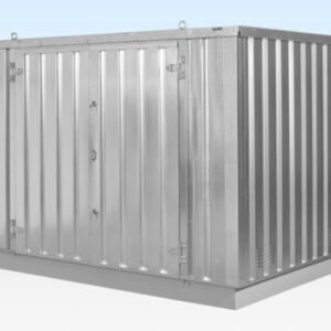 4m x 2,1m platte containeropslag - gegalvaniseerd