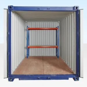 ADJUSTABLE HEAVY DUTY TWO TIER RACKING FOR REAR OF CONTAINER